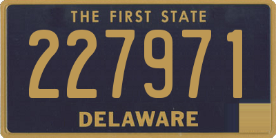 DE license plate 227971