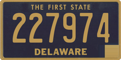 DE license plate 227974