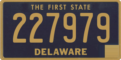 DE license plate 227979