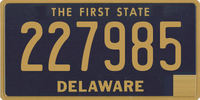 DE license plate 227985