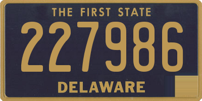 DE license plate 227986