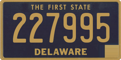 DE license plate 227995