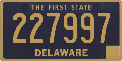 DE license plate 227997