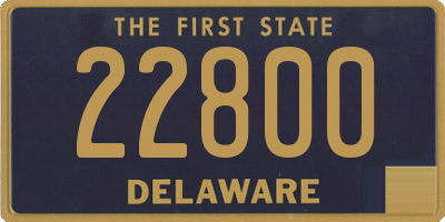 DE license plate 22800