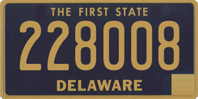 DE license plate 228008