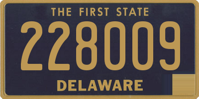 DE license plate 228009