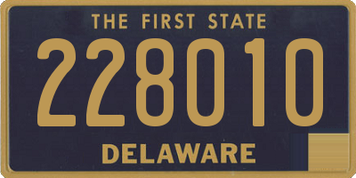 DE license plate 228010