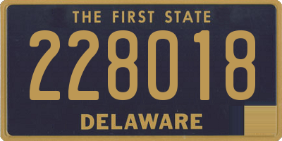 DE license plate 228018