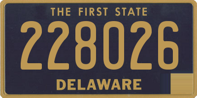 DE license plate 228026