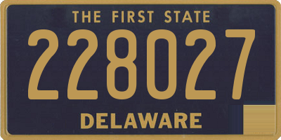 DE license plate 228027