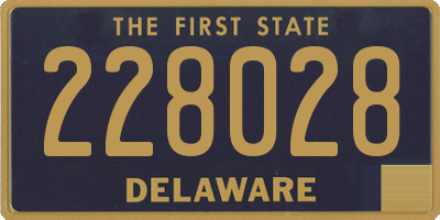 DE license plate 228028