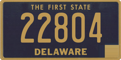 DE license plate 22804