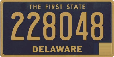 DE license plate 228048