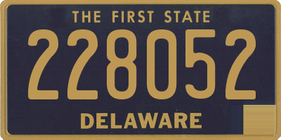 DE license plate 228052