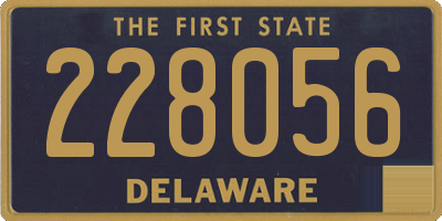 DE license plate 228056