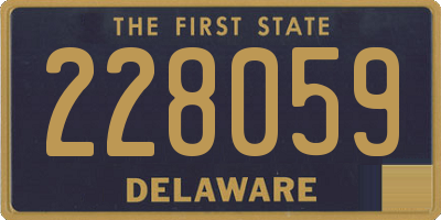 DE license plate 228059