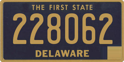 DE license plate 228062