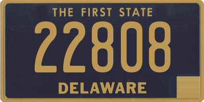 DE license plate 22808