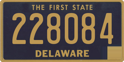 DE license plate 228084