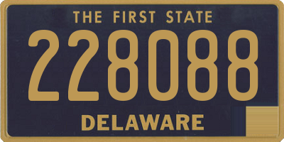 DE license plate 228088