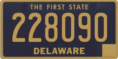 DE license plate 228090