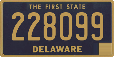 DE license plate 228099