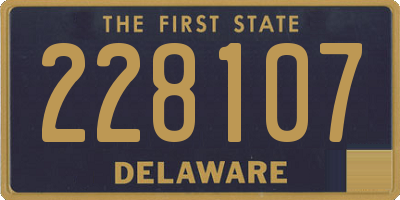 DE license plate 228107