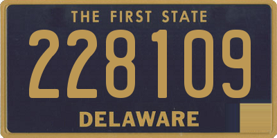 DE license plate 228109