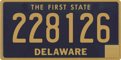 DE license plate 228126