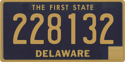 DE license plate 228132