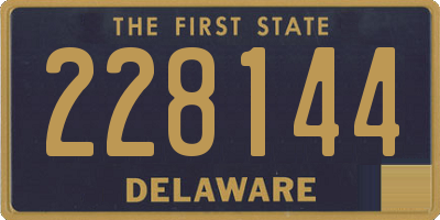 DE license plate 228144