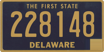 DE license plate 228148