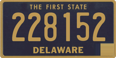 DE license plate 228152