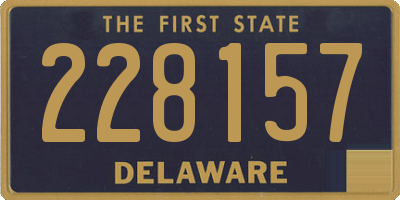 DE license plate 228157