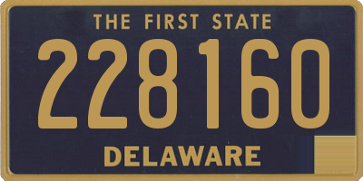 DE license plate 228160