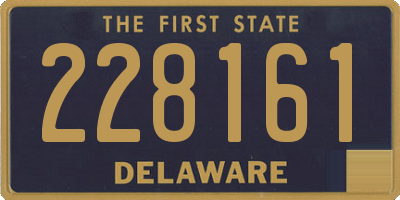 DE license plate 228161