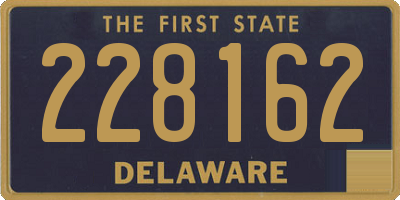 DE license plate 228162