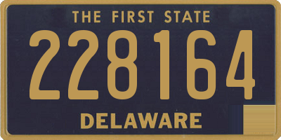 DE license plate 228164