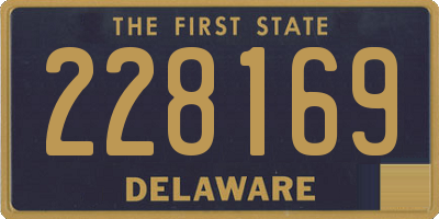 DE license plate 228169