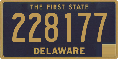 DE license plate 228177