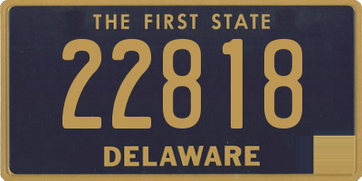 DE license plate 22818