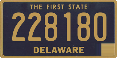 DE license plate 228180