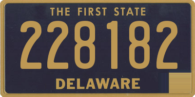 DE license plate 228182