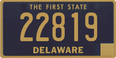 DE license plate 22819