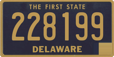 DE license plate 228199