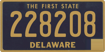 DE license plate 228208