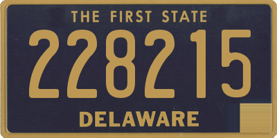 DE license plate 228215