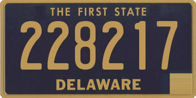 DE license plate 228217