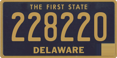 DE license plate 228220