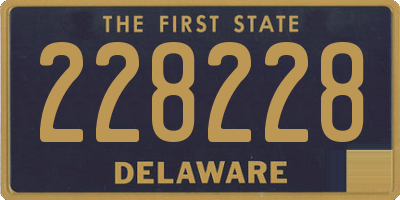 DE license plate 228228